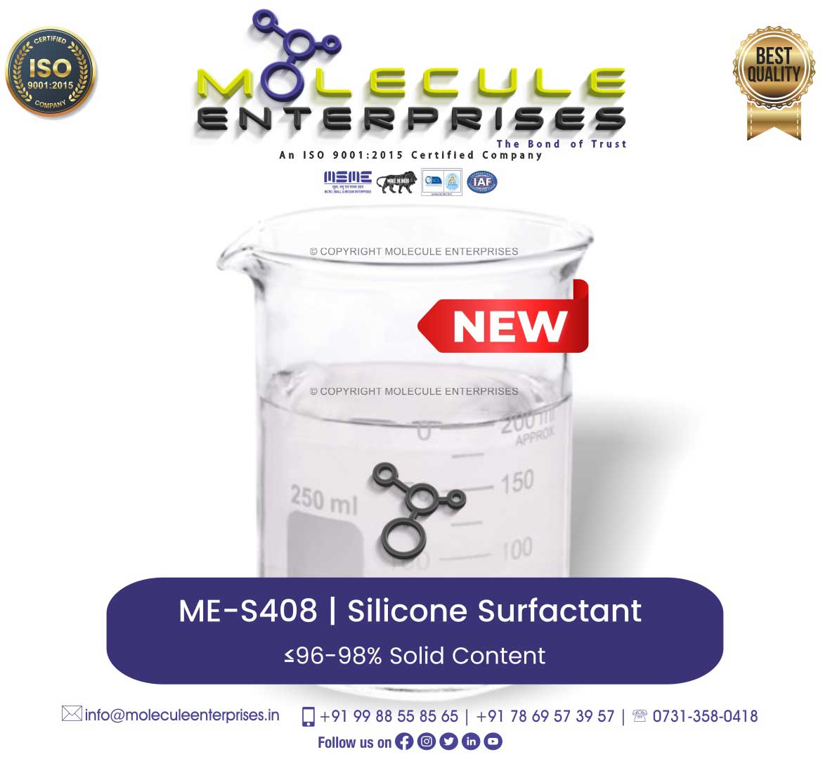 trisiloxane ethoxylate silicone spreader technical 408